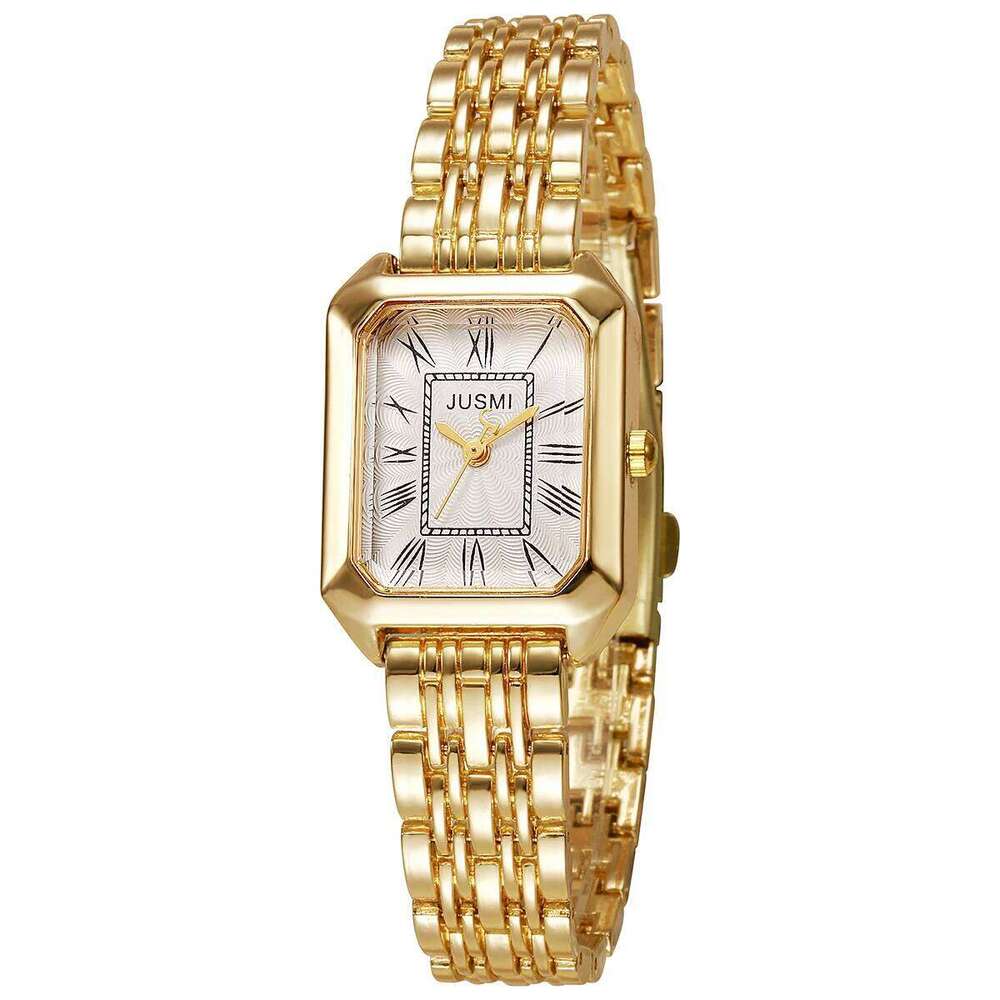 Light Luxury Fashion All-match Square Roman Graduated Quartz Women's for Christmas and Halloween Holiday Gifts H260228