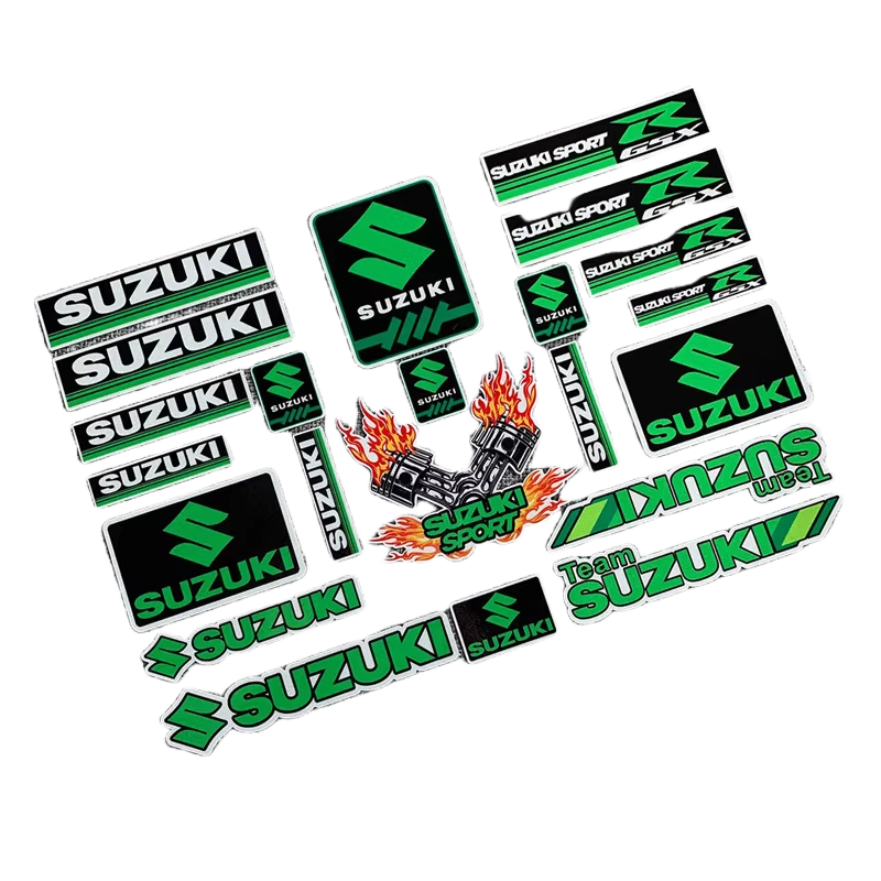 Sticker For Suzuki autobike Mark Transfer type with reflection Motorcycle Custom Black Red Gold Silver Hot Sale code83