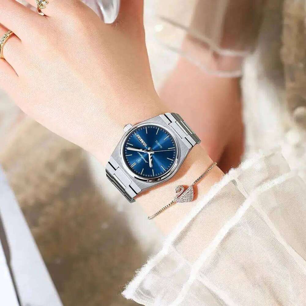 POEDAGAR Top Exquisite Woman Wrist Waterproof Luminous Quartz Casual Ladies Date Week Stainless Steel Women's es H260228