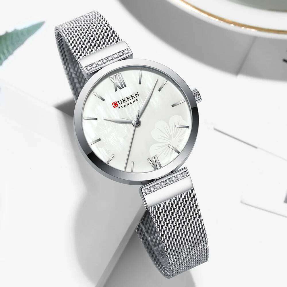 CURREN Fashion for Women Luxury Quartz Gold Elegant Wrist Female Clock Ladies Dress Stainless Steel H260228