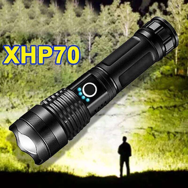 ZK30 Powerful xhp70 flashlight 5 Modes usb Zoom led torch lantern 18650 or 26650 battery Best for Camping, Outdoor, Emergency Z260301