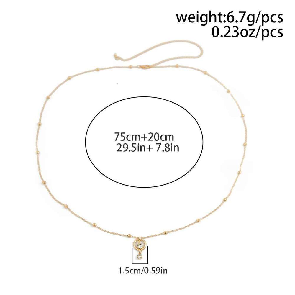 IngeSight.Z Minimalist Sexy Copper Beads Belly Waist for Women Trendy Summer Beach Bikini Body Chain Ladies Jewelry H260228