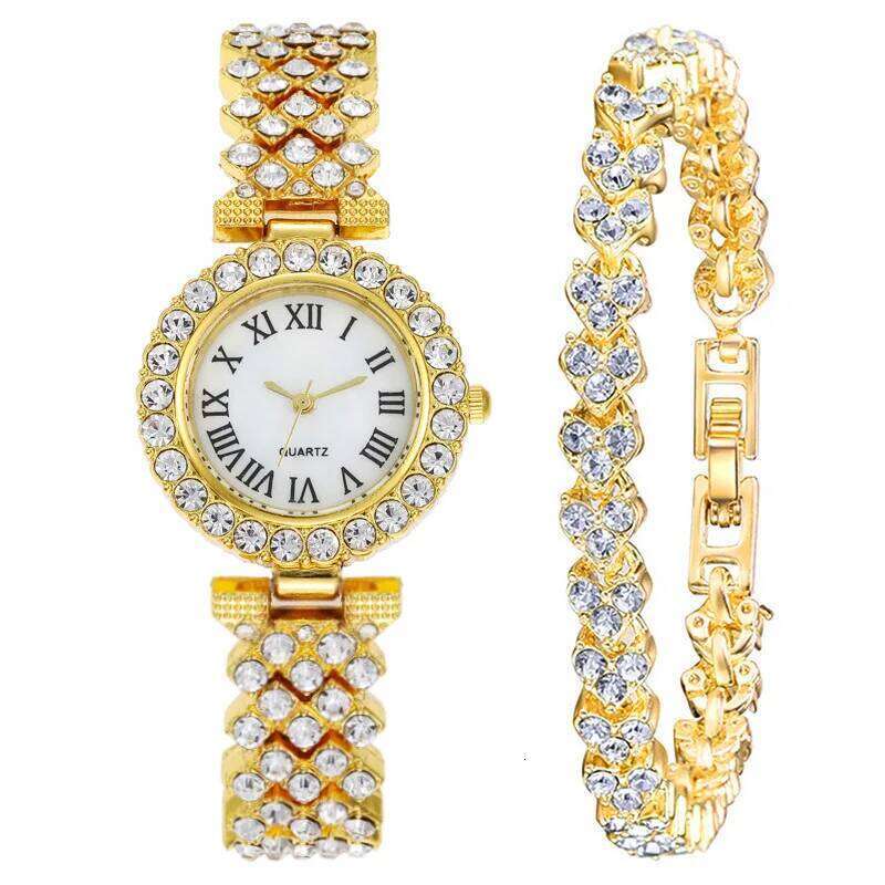 Ladies , Stylish Roman Diamond Quartz H260228