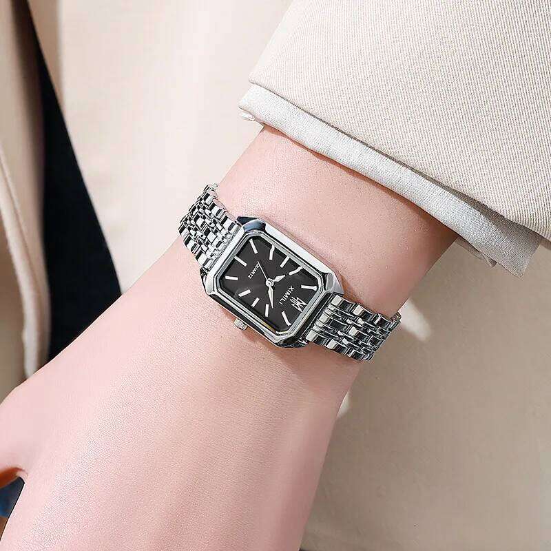 Ladies' Square Steel Strip Fashion Quartz H260228
