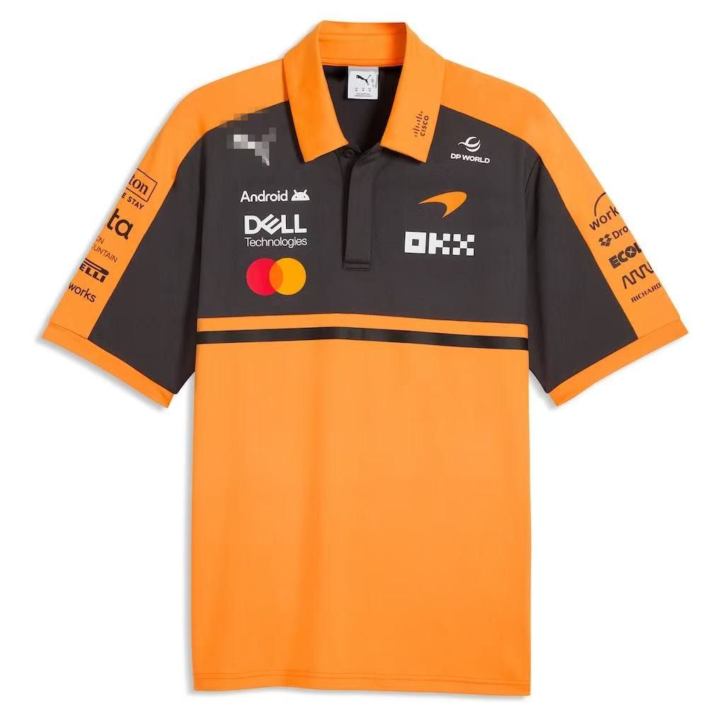 Support customized wholesale T-Shirt F1 Racing Sports Polo McLaren Camiseta McLaren 2026 Papaya Support custom wholesale T-shirts Polo