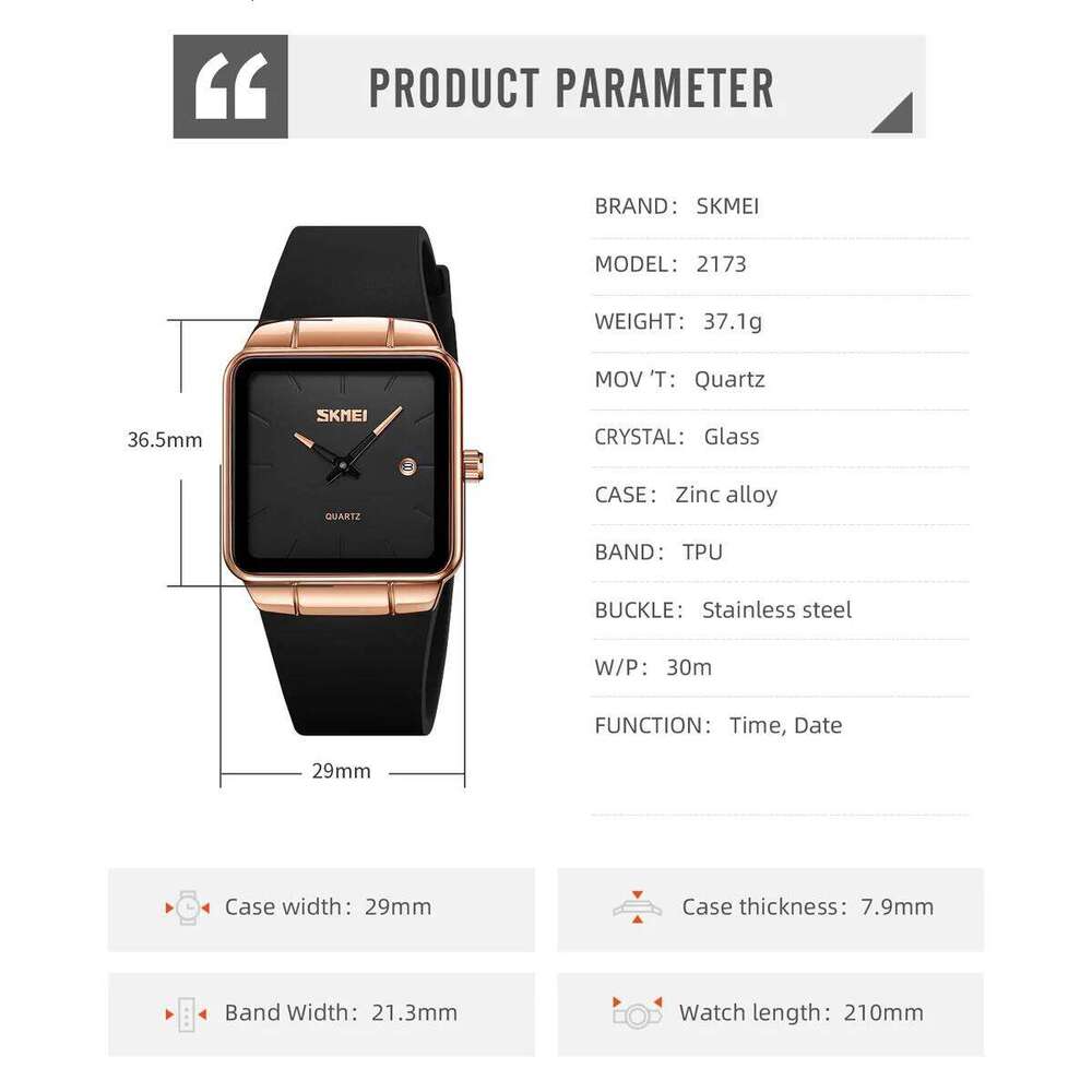 SKMEI Creative Fashion Elegant Quartz es For Women Casual Simple Wrist Waterproof Date Female Reloj Mujer H260228