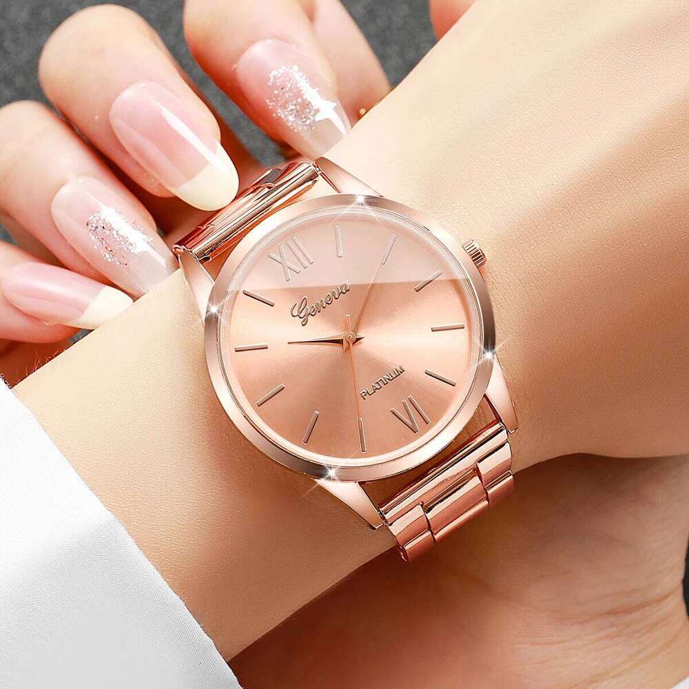 1/2/3PCS Fashion Women es Set Simple Roma Dial Quartz For Ladies Clock Reloj Mujer Without Box H260228