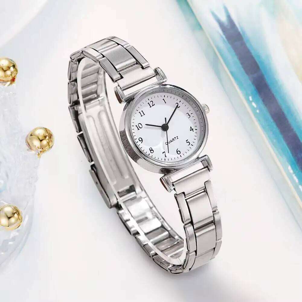 Fashion Small Arabic Dial Women es Simple Alloy Strap Quartz Wrist Reloj Mujer Girls Clock Gift H260228