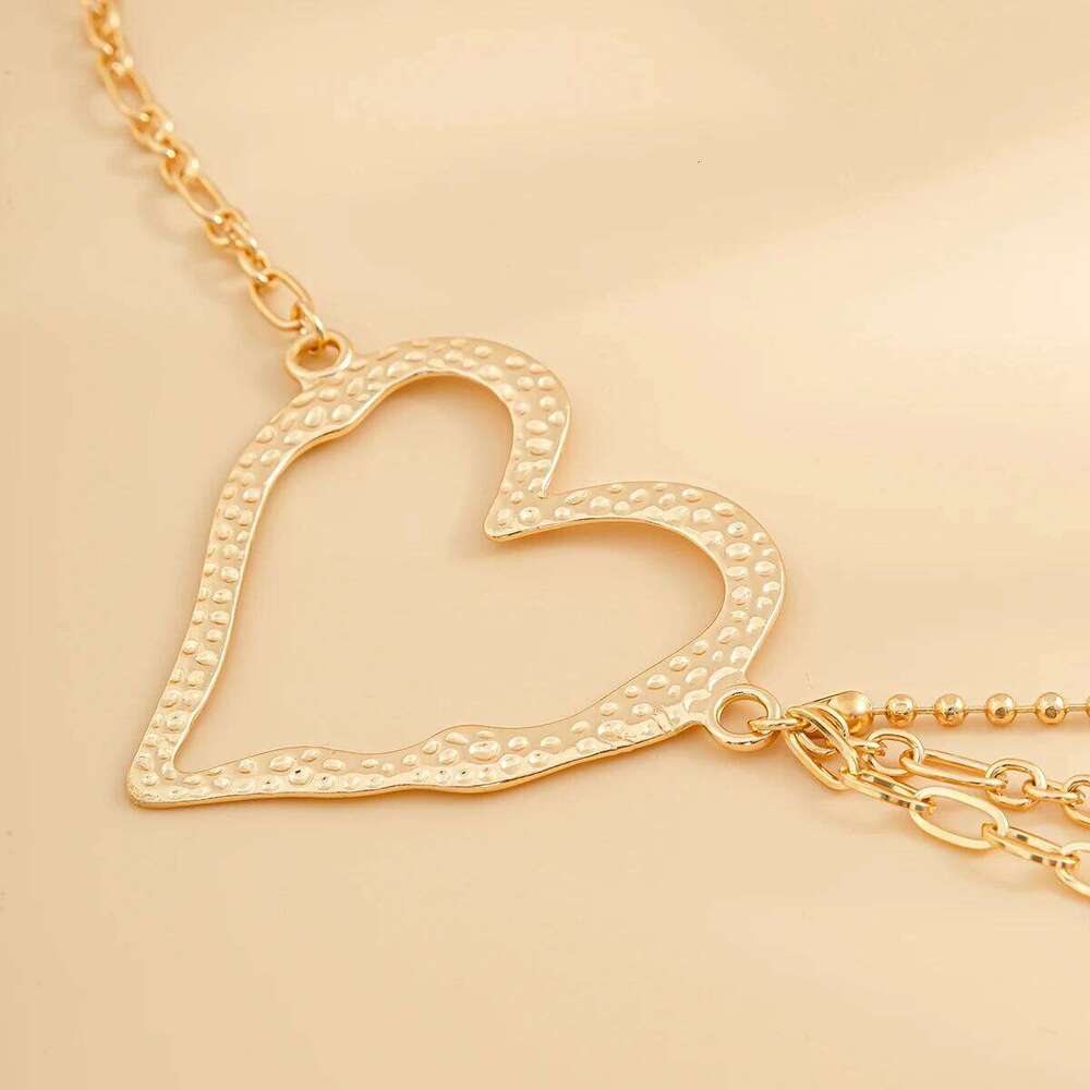 IngeSight.Z Classic Metal Multilayer Belly Chains For Women Hollow Gold Color Heart Beach Bikini Waist Body Chain Jewelry H260228