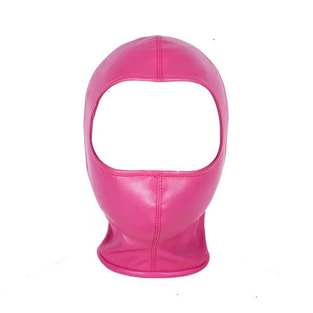 2026 New PU Leather Open Eye Face Blindfold Sexy Fetish Hood Mask Head Bondage Adult Games Toys For Couple Adult adult toys Toys Men Sex Product 011