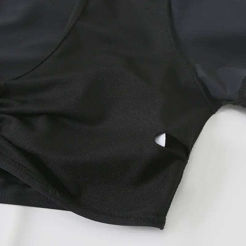 Black Drawstring Swimwear Bikinis Sets Mujer 2026 Crop Top Shorts Bottom Swimsuit Women Sexy Bathing Suit Beachwear Bikini Swim Z260301