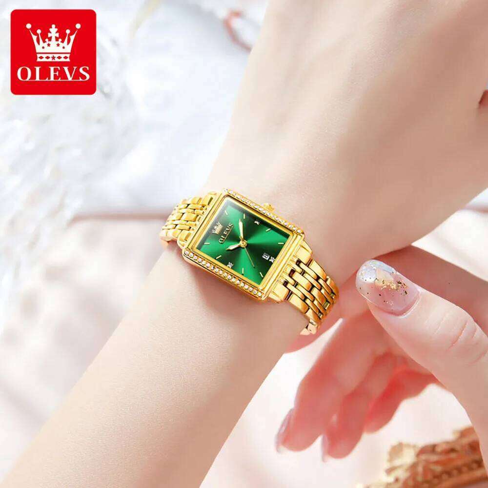OLEVS 9995 Women's Elegant Quartz Ladies Wrist Top Brand Waterproof Luminous Date Original For Women H260228