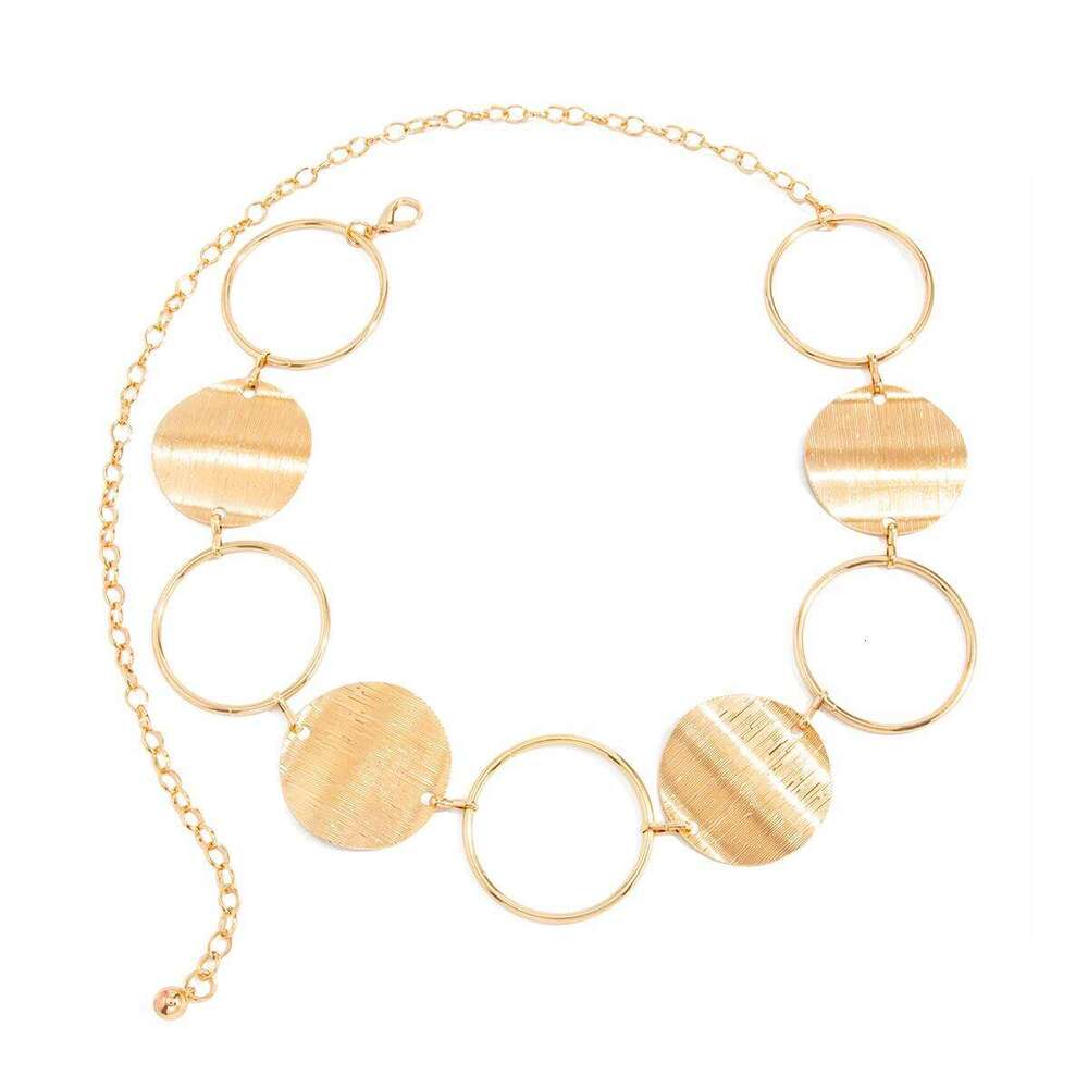 PuRui Bohemian Style Metal Round Spliced Belly Waist Chain Womens Trendy Adjustable Belt Accessories Jewelry for Jeans Dress H260228