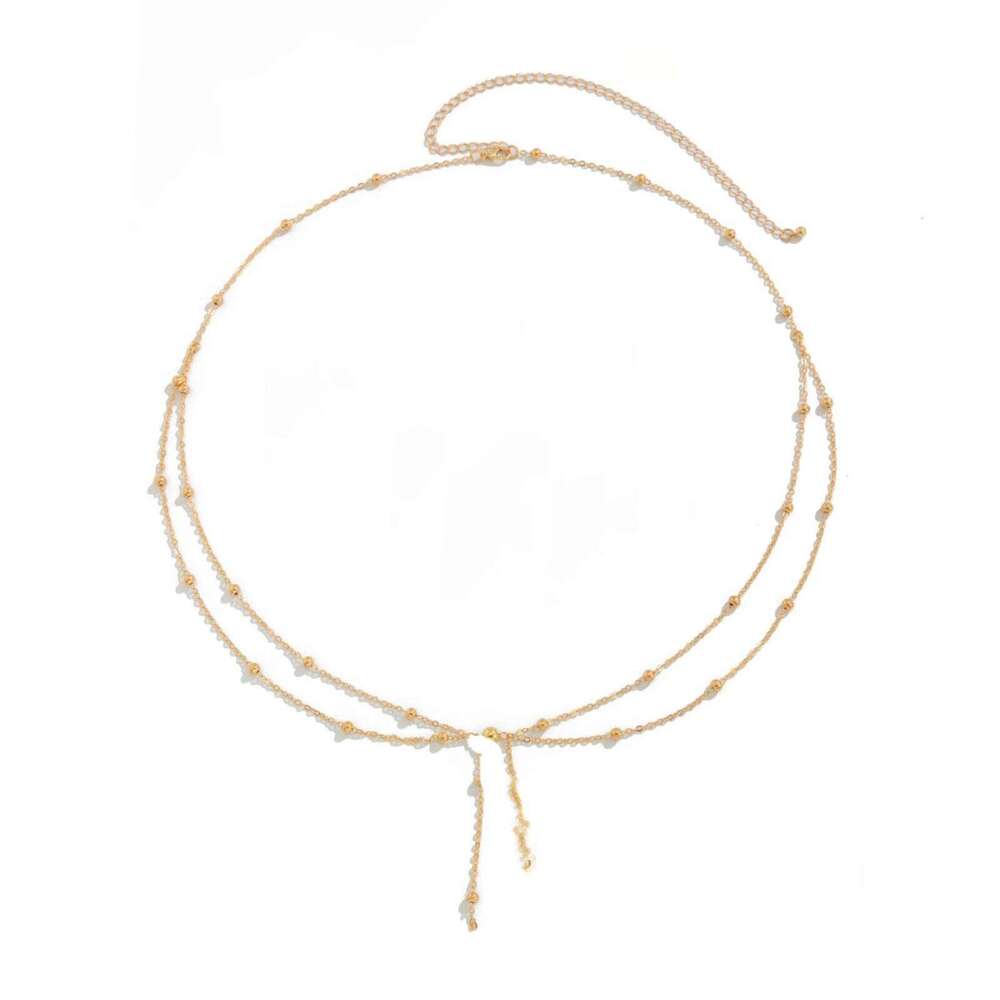 Sexy Double-Layer Body for Women Girls Fashion Tassel Waist Chain Beach Party Jewelry Accessories H260228