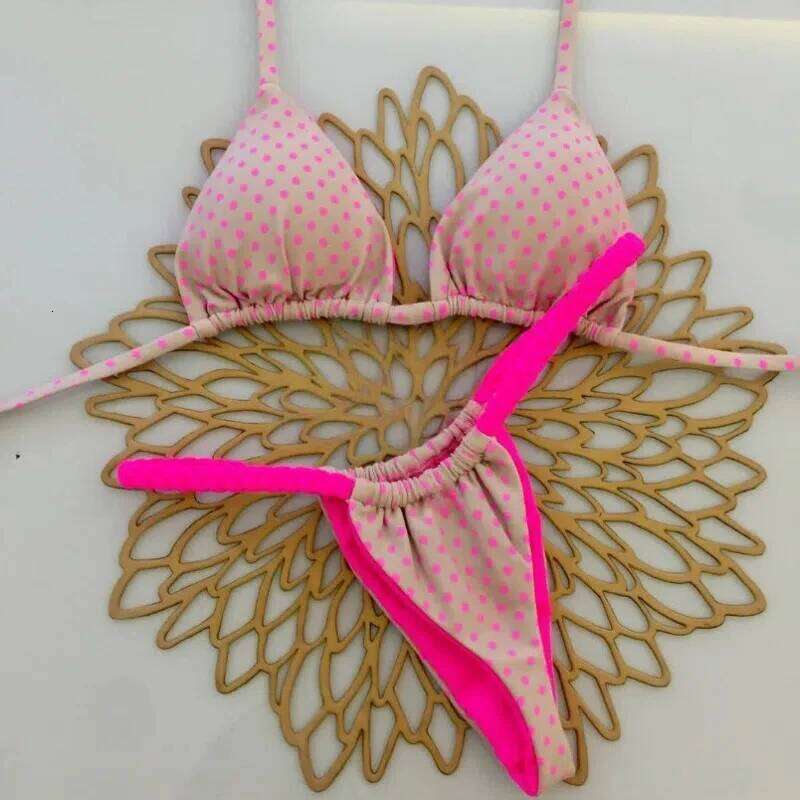 New Style Split Triangle Bikini Sexy Brazil Swimsuit Women's Beach Vacation Z260301