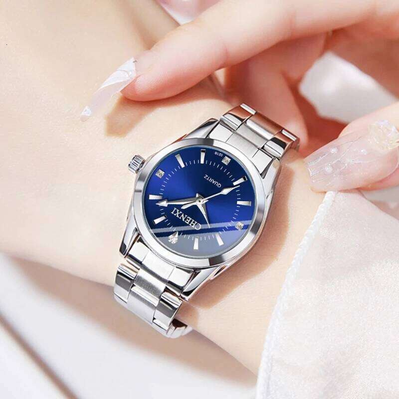 Elegant Womens Quartz Minimalism Design Stainless Steel Waterproof Fashion Ladies Wrist Gift H260228