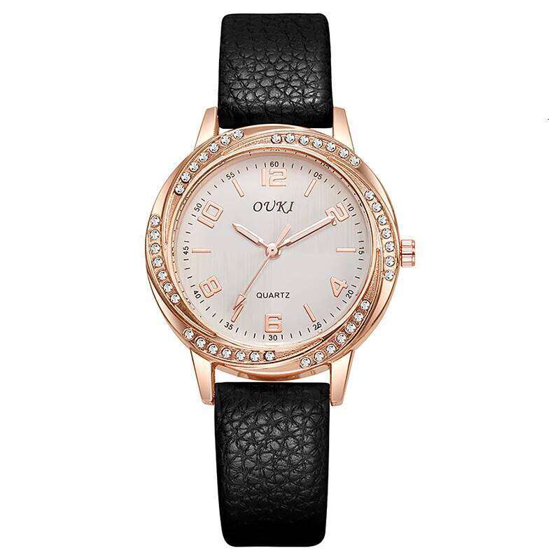 Casual Fashiom Simple Business PU Leather Strap Quartz for Women H260228