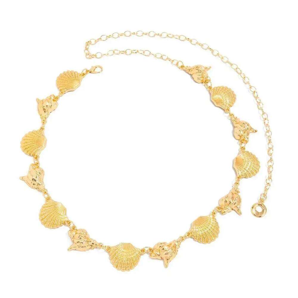 IngeSight.Z 4 Styles Vintage Scallop Conch Belt Waist Women Sexy Exquisite Summer Beach Body Chain Y2K Jewelry Accessories H260228