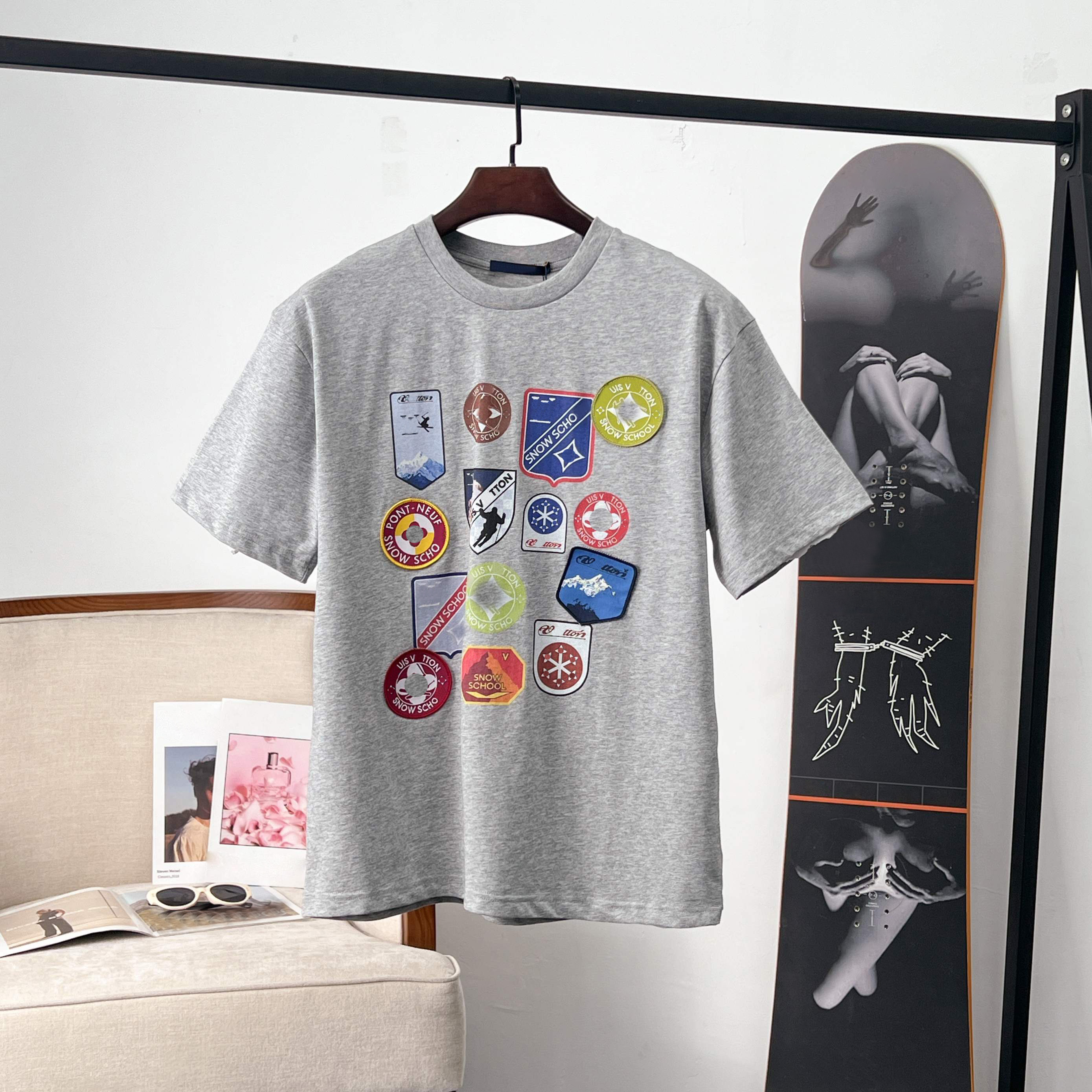 2026 Men's Plus Tees & Polos Round neck embroidered and printed polar style summer wear with street pure cotton T-Shirts i609