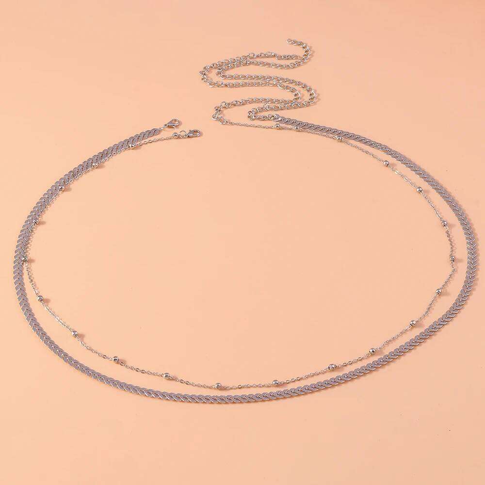 Aihua Sexy Flat Snake Waist Belly Belt for Women Summer Beach Bikinis Simple Body Chain Festival Jewelry Accessories H260228