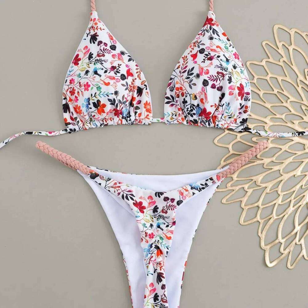 2025 Polka Dot Bikini Set Women Two Piece Swimwear - Flirty Sexy Instagram Beach Vacation Push Up Swimsuit Z260301