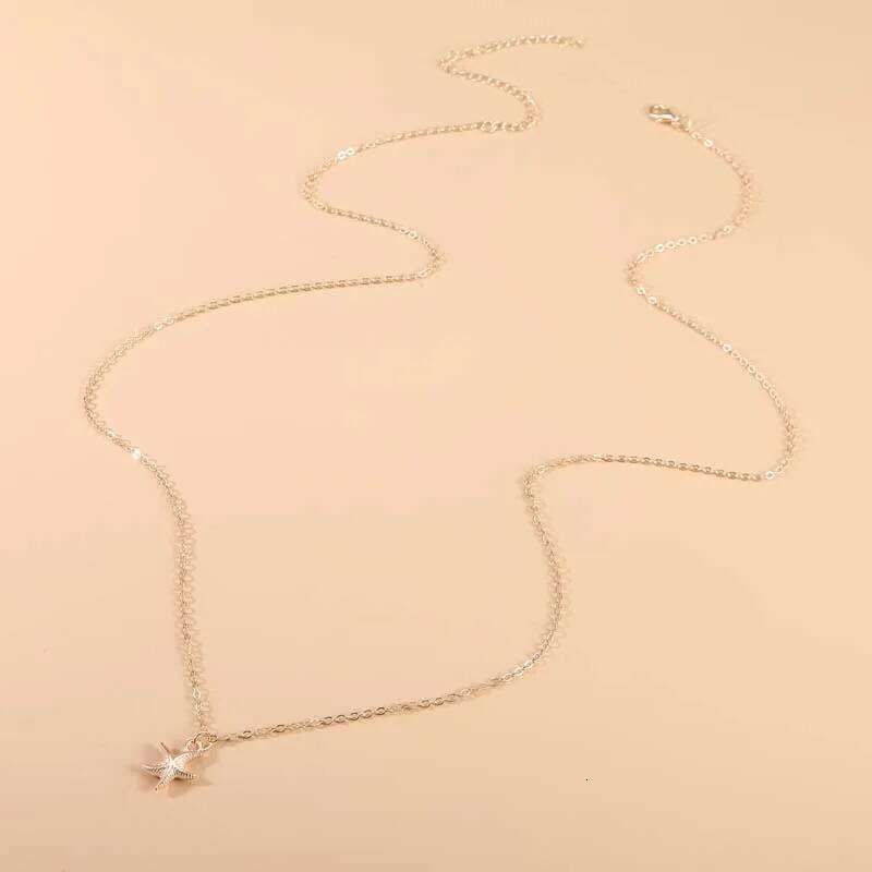 Fashion Gold Color Starfish Pendant Waist for Women Simple Metal Thin Belly Chain Sexy Body Jewelry Accessories H260228