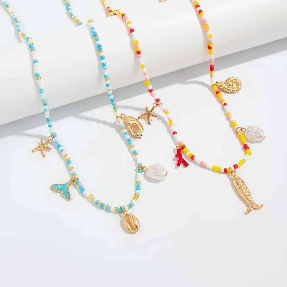 IngeSight.Z Trendy Boho Starfish Conch Imitation Pearl Pendant Waist Women Summer Beach Body Chain Jewelry Accessories New H260228