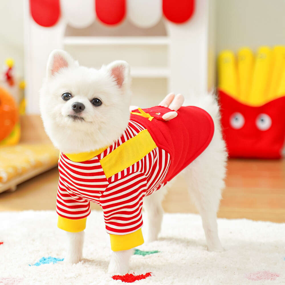 Famous brand Pet Four Legged Clothes Autumn Winter Fleece Sweatshirt Medium Dog Corgi French Bulldog Leash Cat Supplies pupakaIK