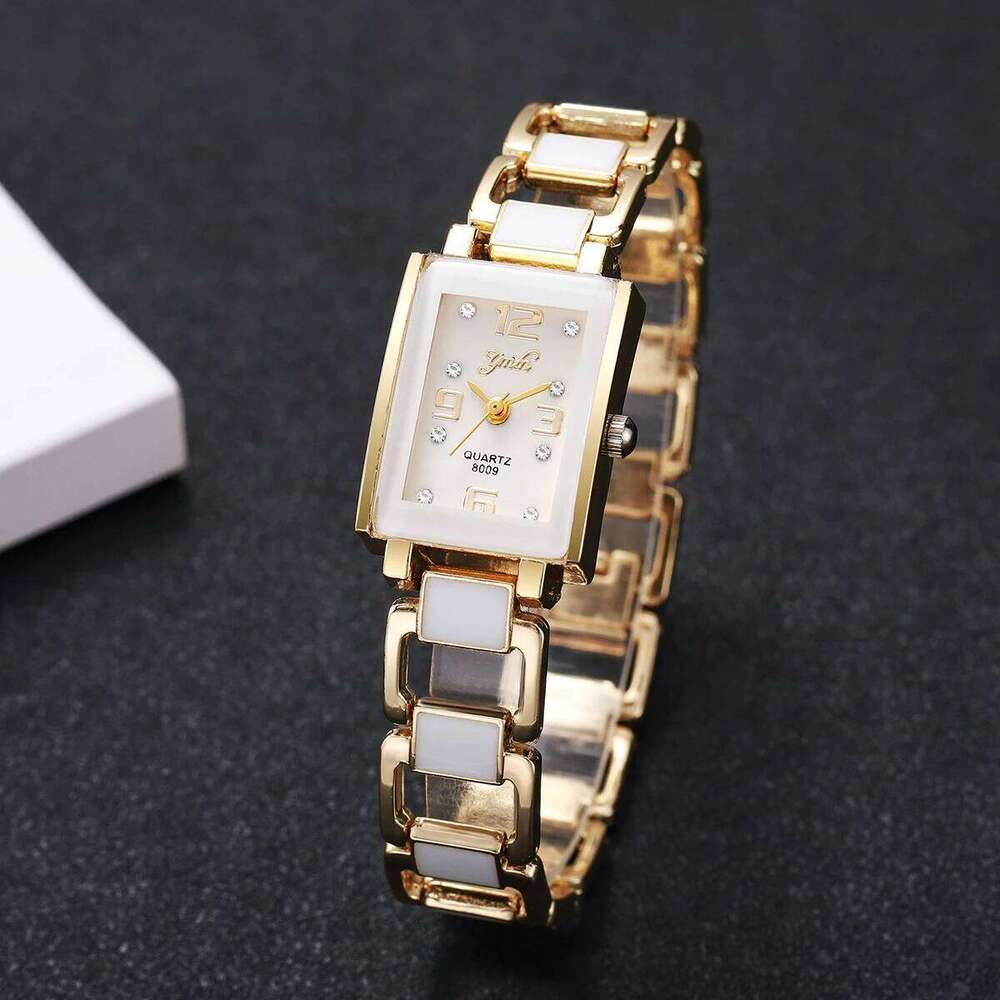 Elegant Women es Fashion Square Dial Quartz Wrist for Ladies Clock Reloj MujerWithout Box H260228