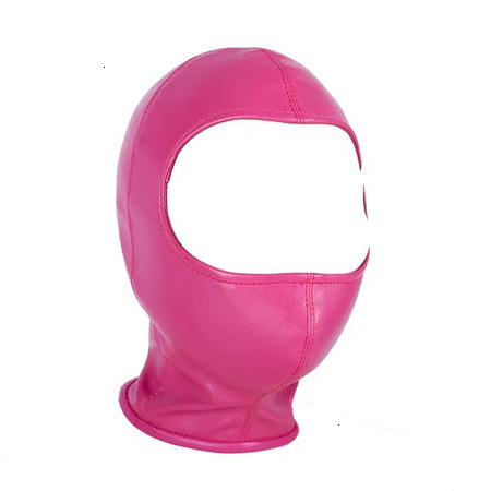 2026 New PU Leather Open Eye Face Blindfold Sexy Fetish Hood Mask Head Bondage Adult Games Toys For Couple Adult adult toys Toys Men Sex Product 011