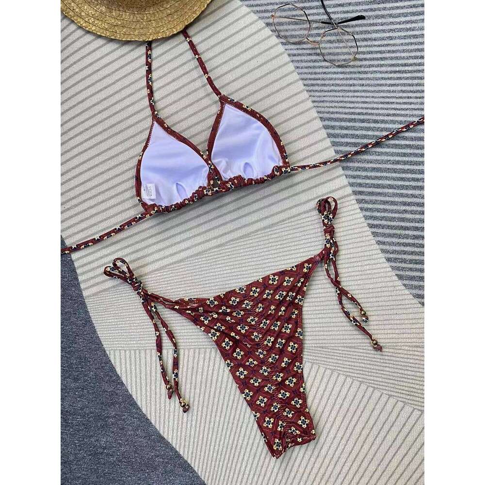 Push Up Bikini High Waist Women Swimsuit Bandage Female Swimwear Thong Bathing Sexy Biquini Swimming Suit Bikinis Set Z260301