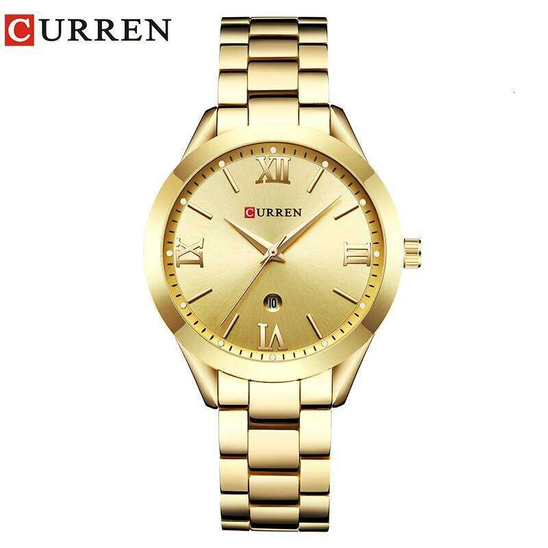 CURREN Women Luxury Fashion es Woman Clock Stainless Steel Simple Business Wrises Ladies Relogio Feminino 9007 H260228