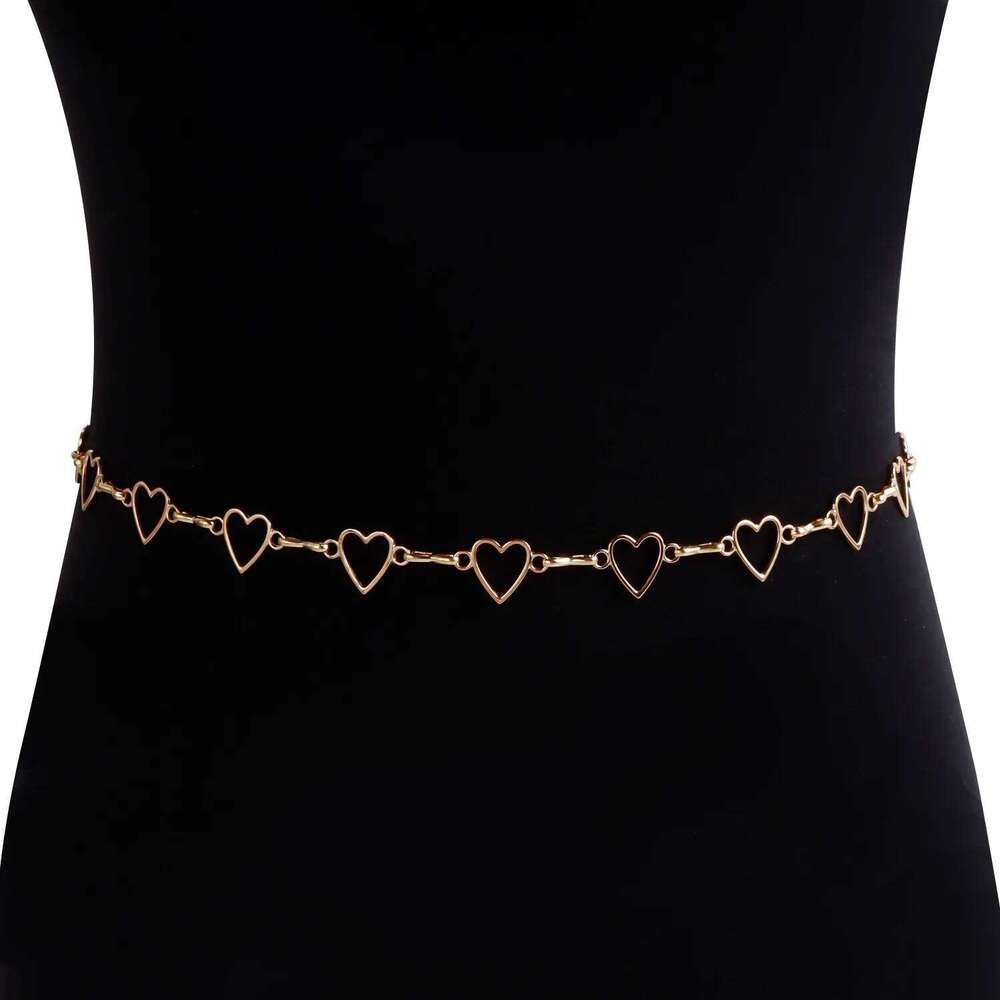 Simple Versatile Metal Hollow Waist Personalized Retro Hot Girl Body Accessories Top Chain Cl H260228