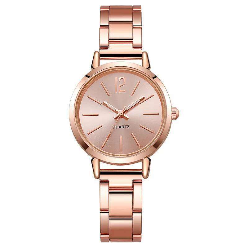 Women Fashion Small Dial Gold Woman Luxury Alloy Strap Ladies Quartz Wristes Clock Gift reloj mujer H260228
