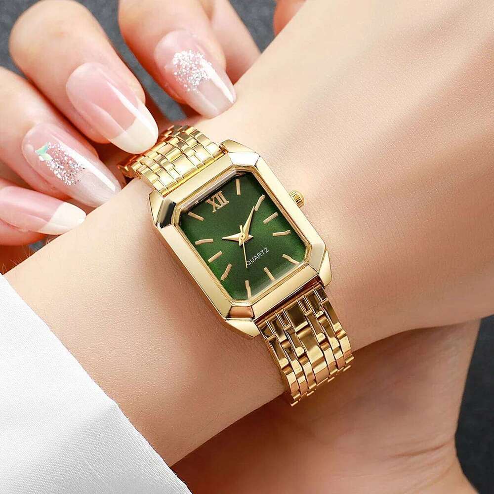 Fashion Rectangle Dial Women es Casual Ladies Quartz Wrist Girls Clock Reloj MujerWithout Box H260228