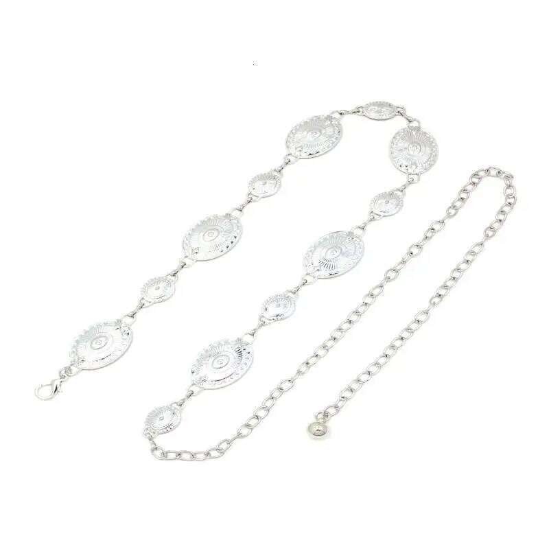 European American Cross Border New High Grade Metal Belt For Women Cinching Decoration Versatile Waist Chain Jewelry H260228