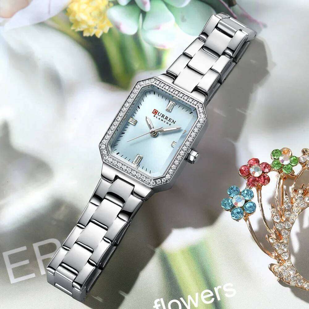 CURREN Women Quartz for Ladies Simple Elegant Dress Wrist Stainless Steel H260228