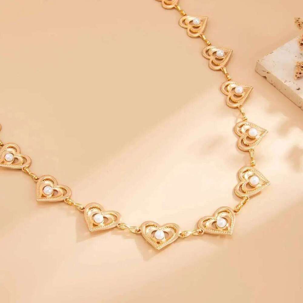 IngeSight.Z Luxury Hollowout Heart Adjustable Belly Waist Women Trendy Summer Metal Belt Body Chain Waistband Jewelry H260228