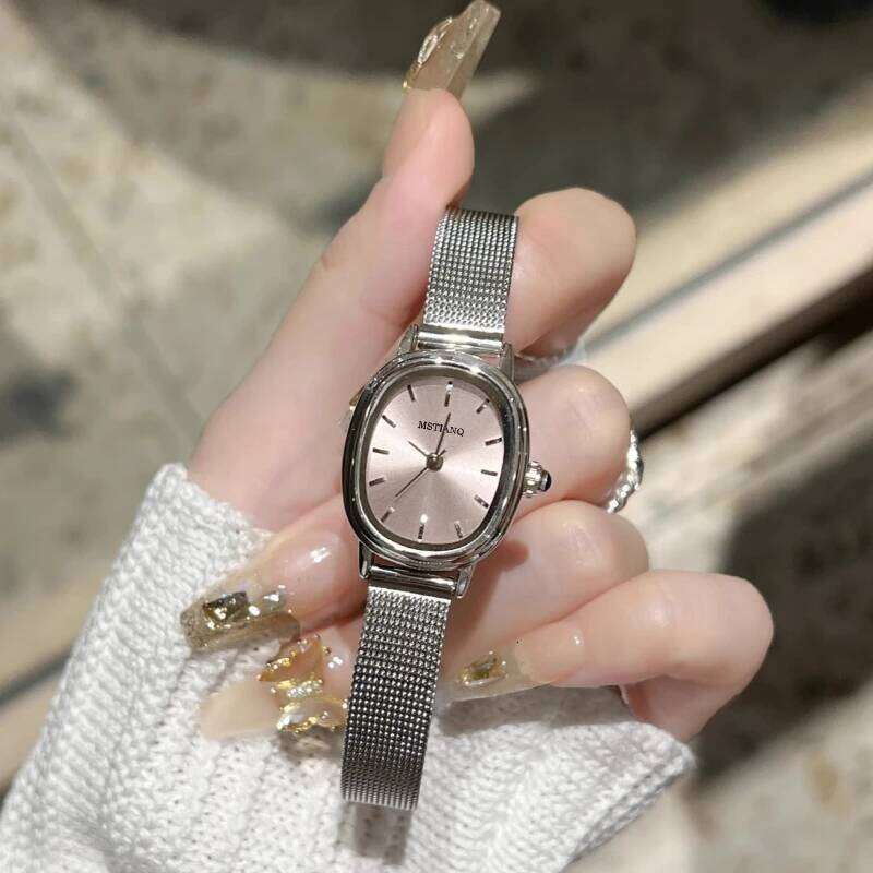 Oval Dial Women's es Stainless Steel Ladies Simple Brand Women Gift Small Quartz Wristes Relgio H260228