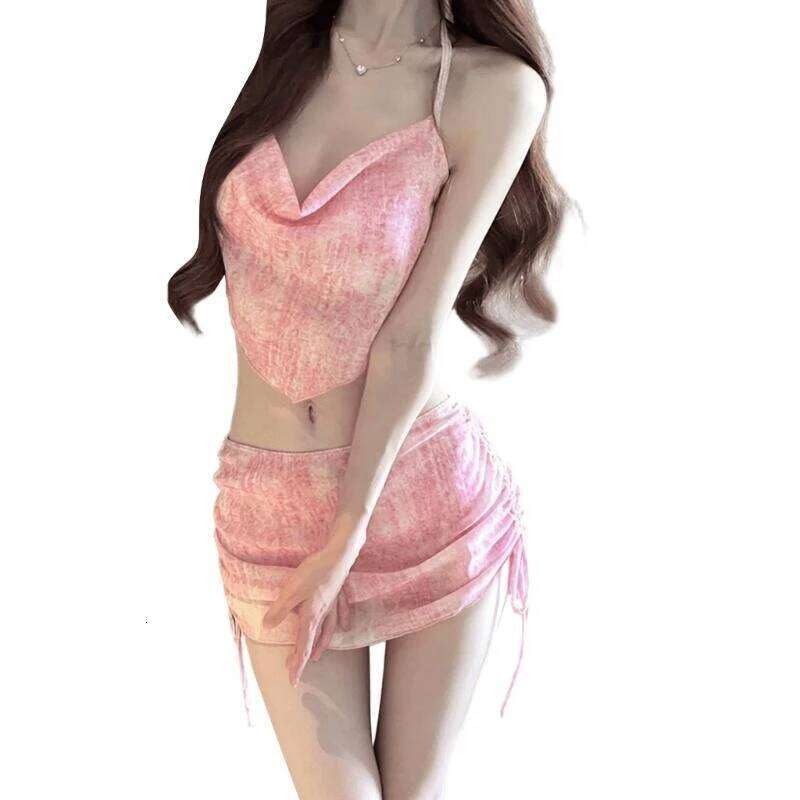 Women 3 Pcs Split Swimsuits with Cover Stylish Swimwear Push Up Bathing Suit for Vacations Beachwear Z260301