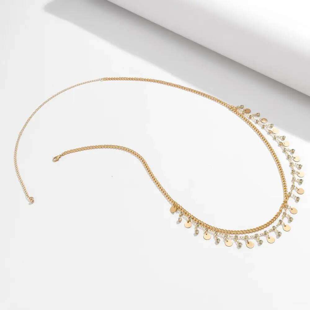 Multi Layer Butterfly Pendant Rhinestone Summer Beach Bikini Crystal Belly Body Women Waist Chain Belt H260228