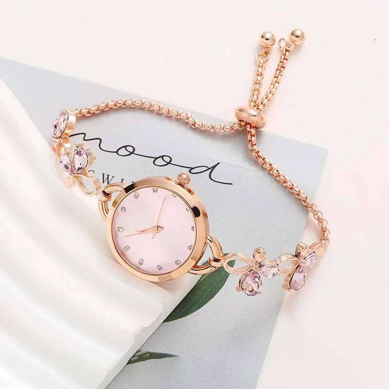 Adjustable for Women Exquisite Small Dial Retractable Buckle Wrist Daily Wear H260228