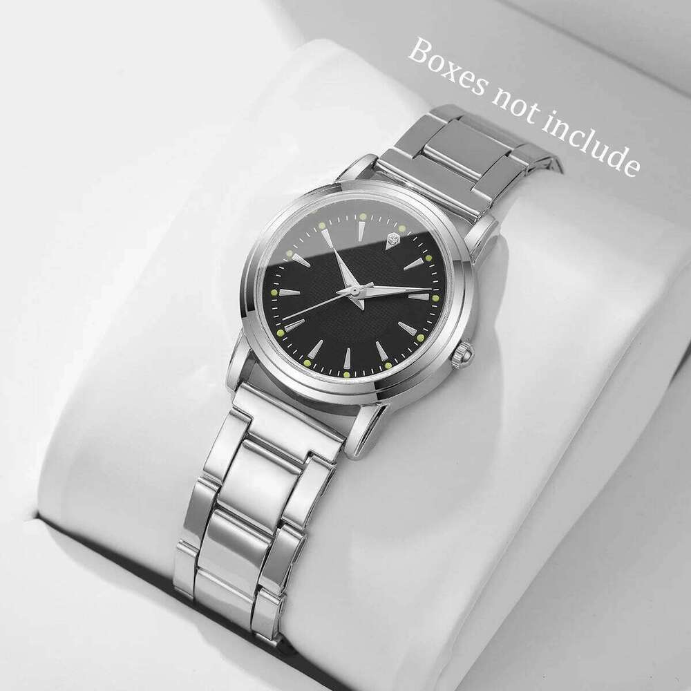 Fashion Women es Casual Alloy Band Simple Dial Analog Quartz WristWithout Box H260228