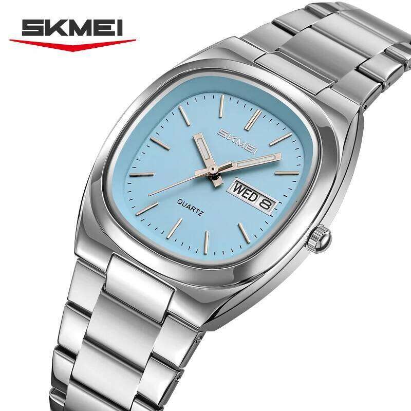 SKMEI 2420 Time es Casual Female Wrist Dress For Women Ladies Business Steel Clock Fashion Quartz Date H260228