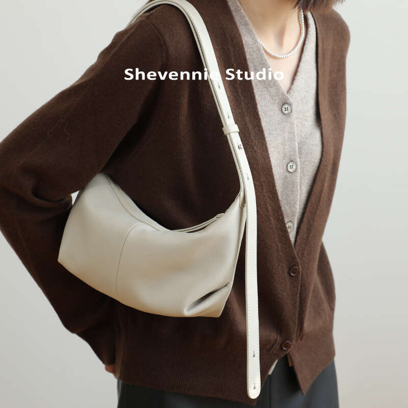 Luxury Shoulder Bags Totes Hobo Korean Niche Cowhide Underarm Single Genuine Leather Dumpling High End Crossbody Fashion Women S Bag SENYY