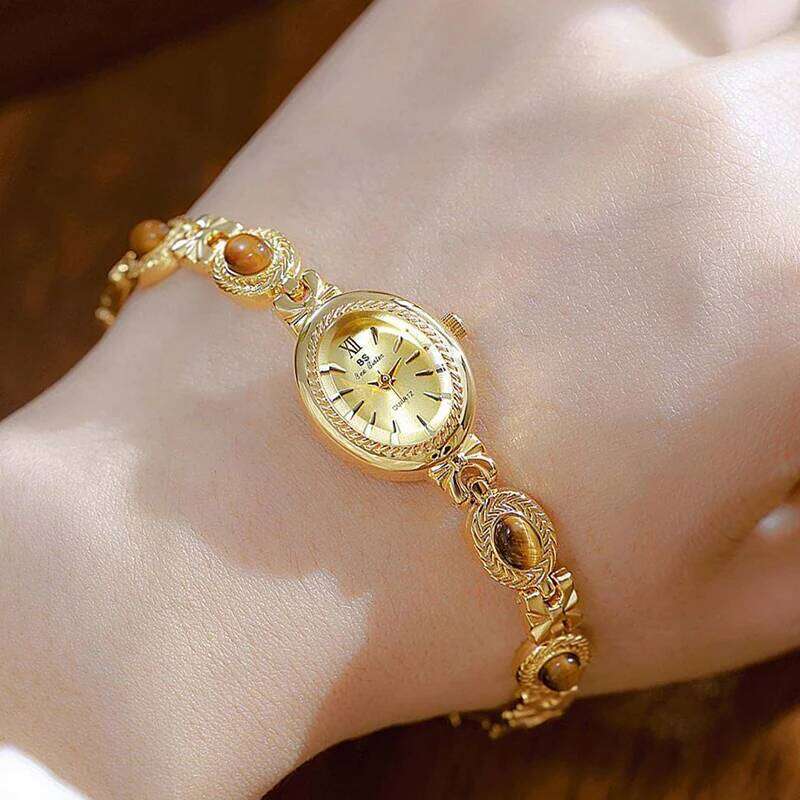 Oval Women Brand Dress Quartz Small Dial Ladies Wrist es For Rhinestone Gold Female Clock H260228