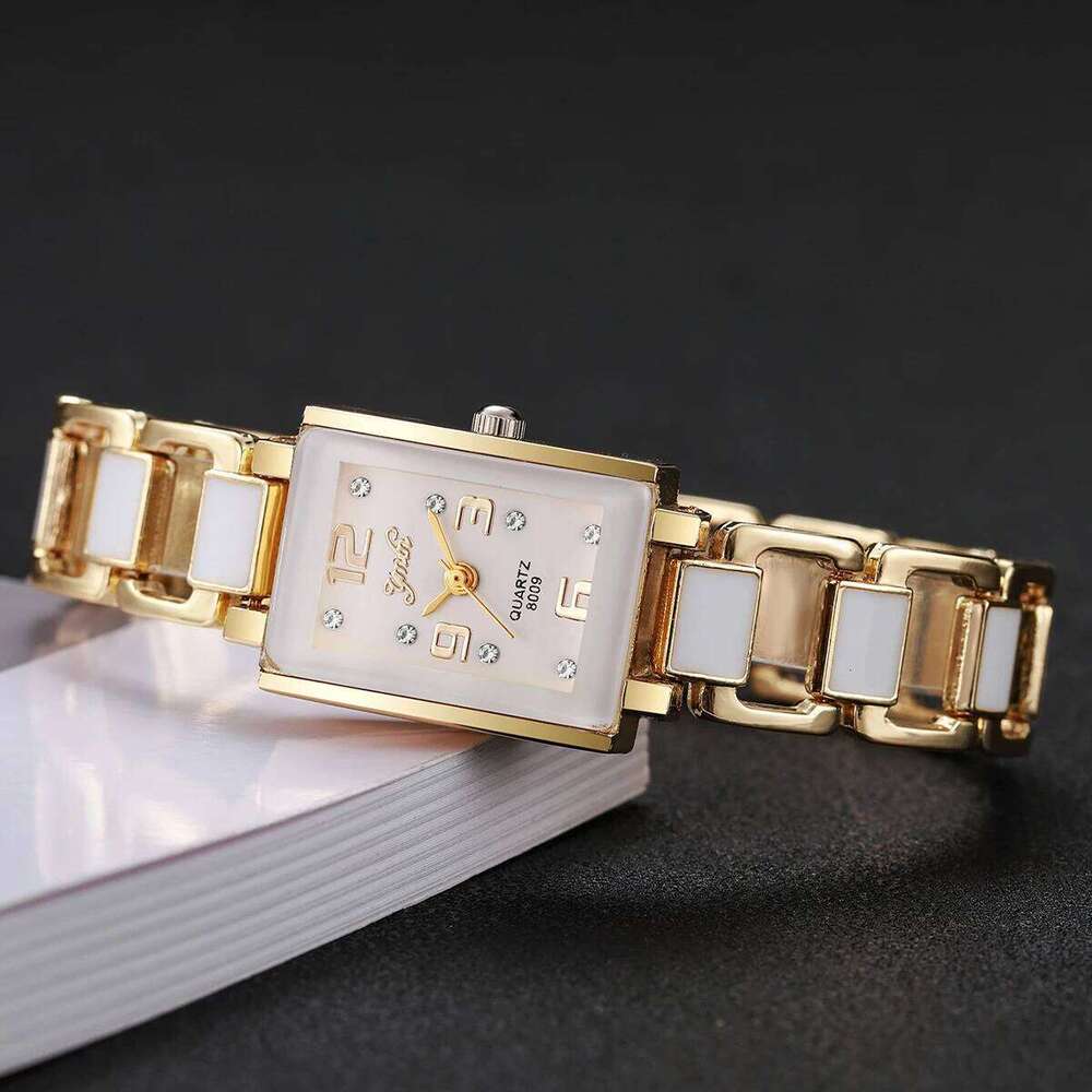 Elegant Women es Fashion Square Dial Quartz Wrist for Ladies Clock Reloj MujerWithout Box H260228