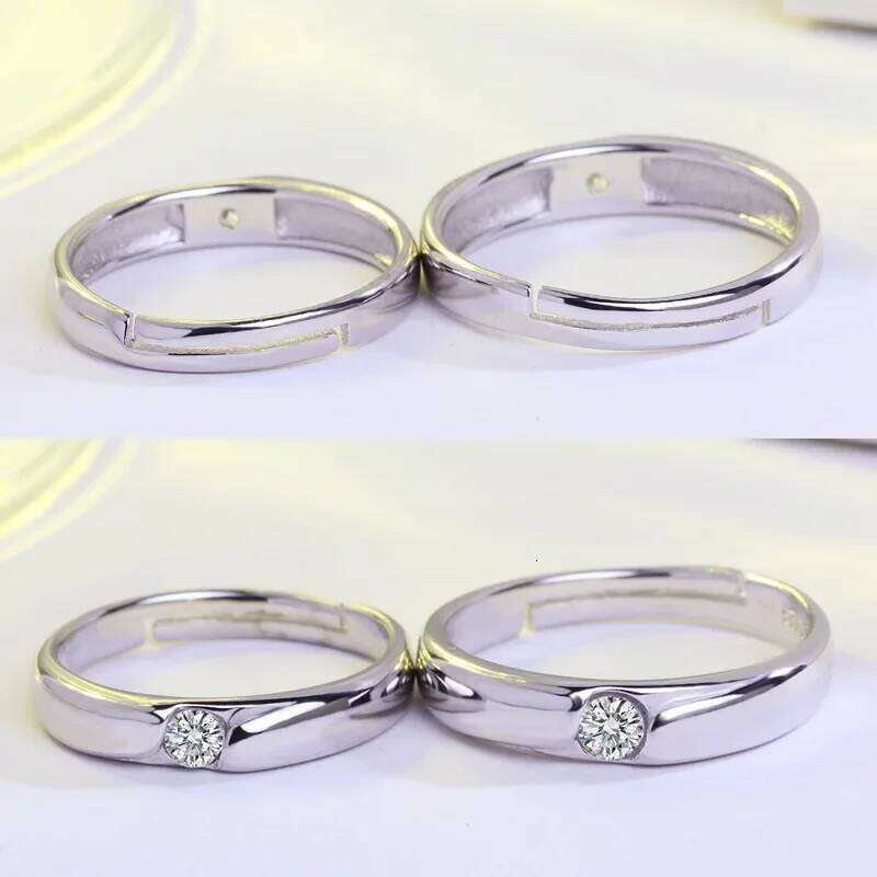 2025 Fashion Silver Color Jewelry Single Crystal for rs Claddagh Women and Men Wedding Rings H260228