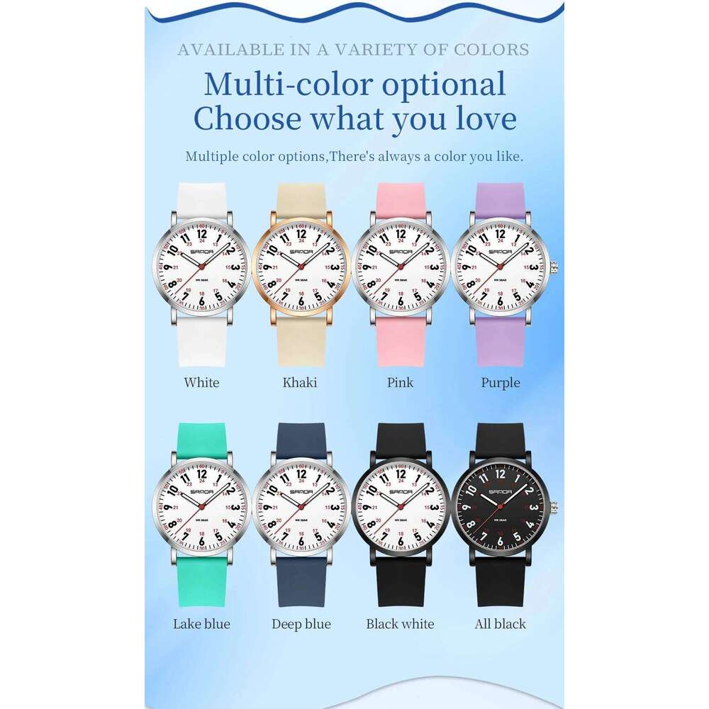 SANDA New 3267 Light Luxury Fashionable Student Quartz Waterproof Simple Temperament Casual Women's H260228