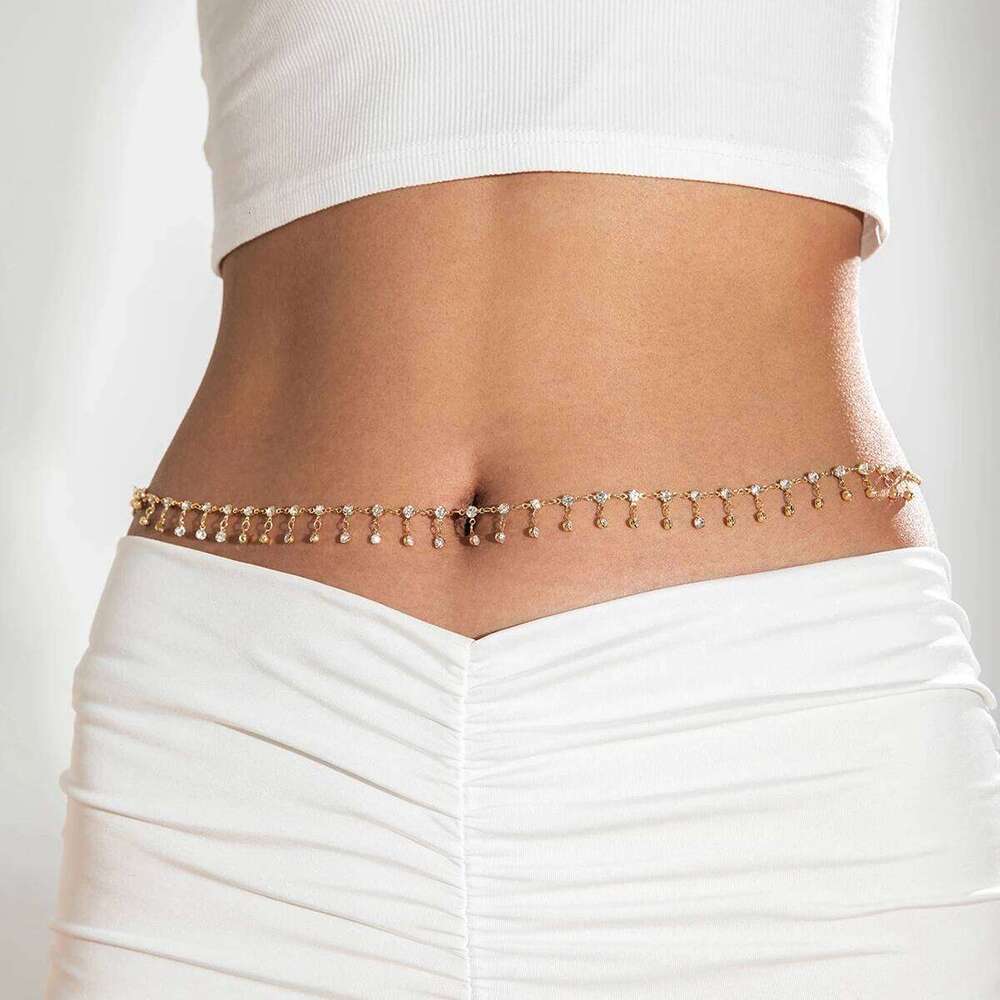 Tocona Fashion Multi-layer Silver Colour Personality Originality Adjustable Waist for Women Body Chain Jewelry Accessories H260228